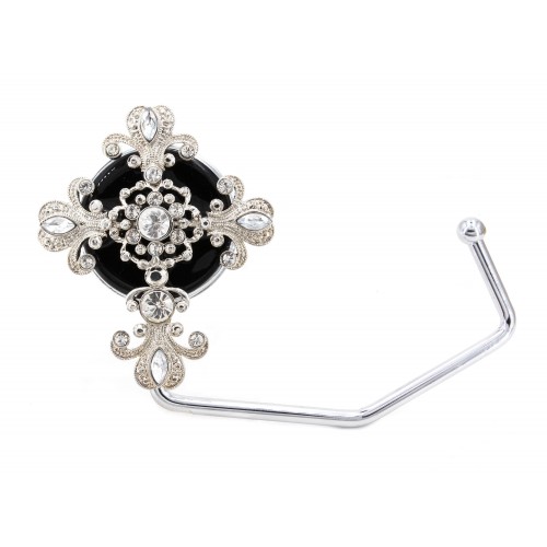 Bag Hanger - Rhinestone Cross Charm - BH-GH1013BK